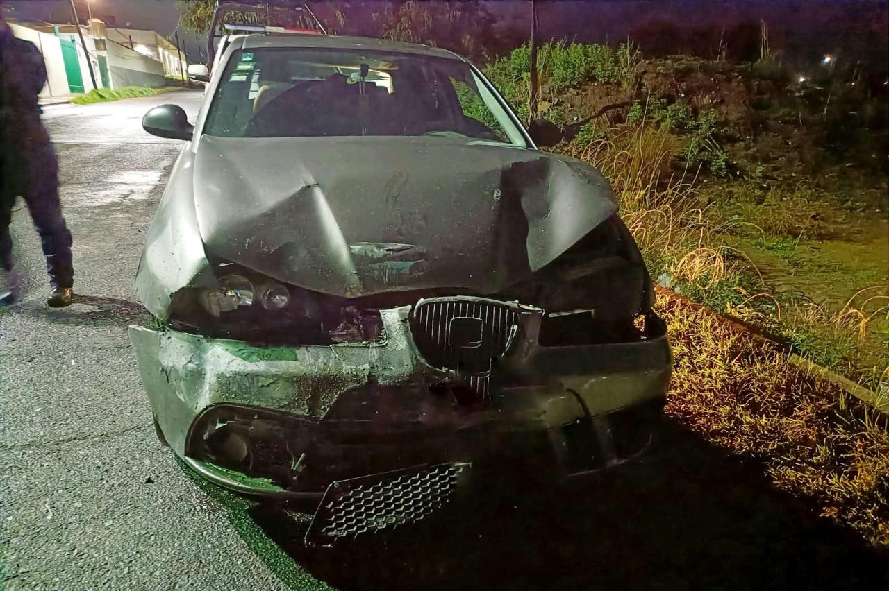 Detiene Policía de Huamantla a conductor ebrio que ocasionó incidente de tránsito